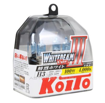H3 12V- 55W (PK22s) (����� ����� ����, +80% �����) Whitebeam (100W) (�.��.2��.) P0752W