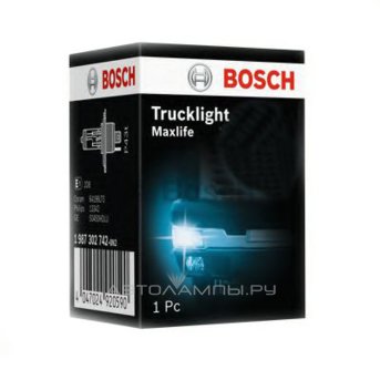 H3 24V- 70W (PK22s) (вибростойкая+увелич.срок службы) Trucklight Maxlife 1987302732