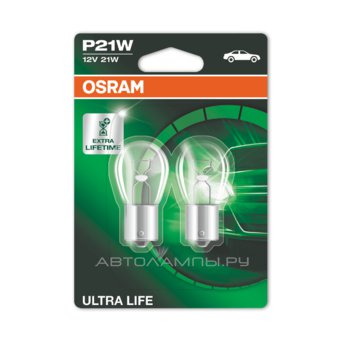 P21W 12V-21W (BA15s) (увелич. срок службы) Ultra Life -4008321415349 7506ULT