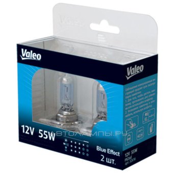 HB3 12V- 60W (P20d) (белый свет-голуб.оттен.) Blue Effect (к.уп.2шт.) 32620